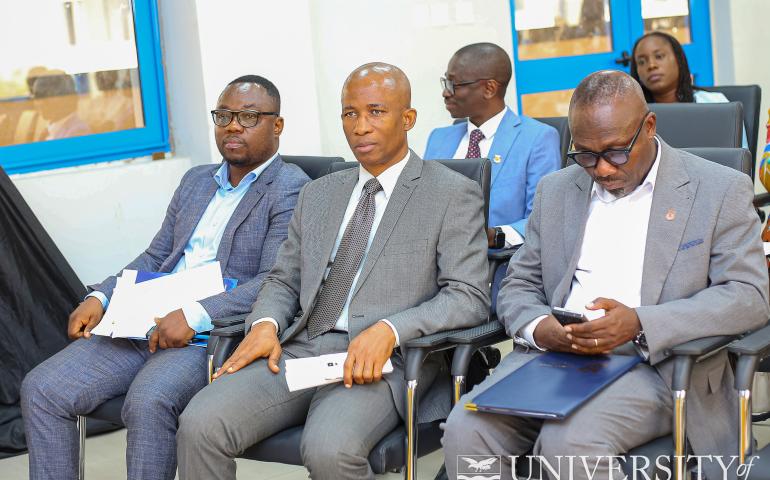 (L-R) Professor. Stephen Ocansey, Professor. Martins Ekor, Professor. Denis Aheto
