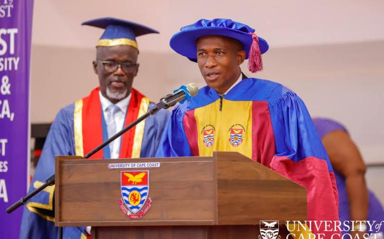 The Provost of the College in attedance. Professor Martins Ekor