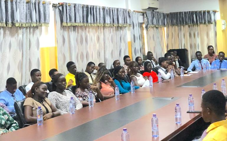 2026 sovs student at the fresher's programme at Sasakawa