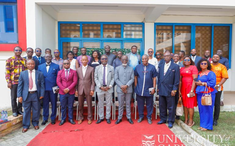 Group picture of dignitaries at the event
